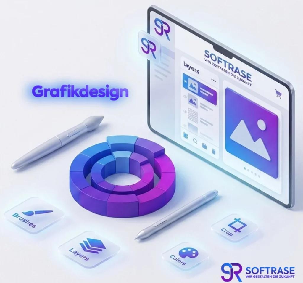 Grafikdesign und visuelle Identität von Softrase